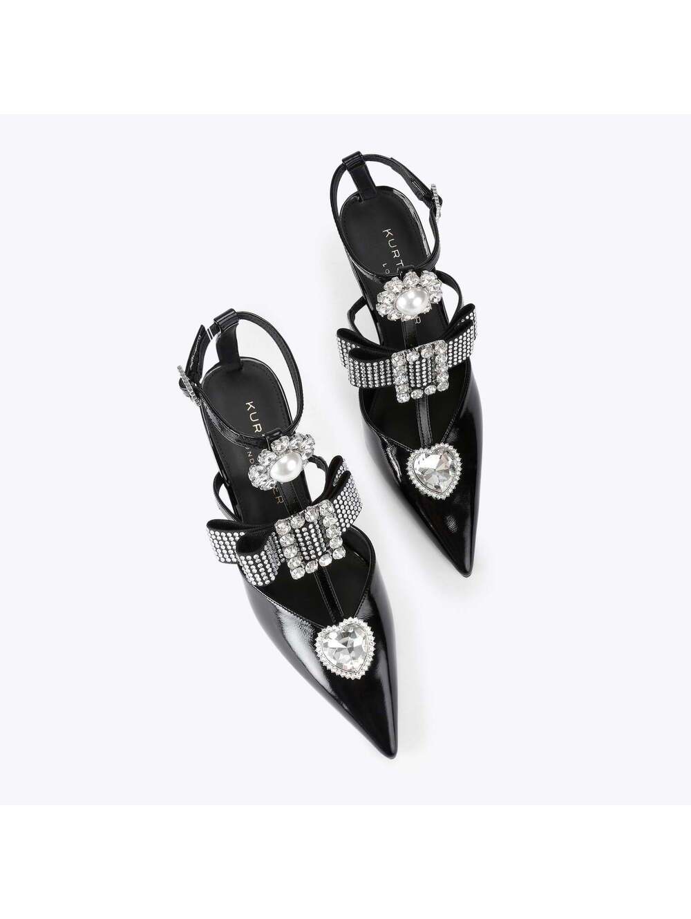 Kurt Geiger Bow Point Gladiator Court Black EU 38.5 / US 7.5